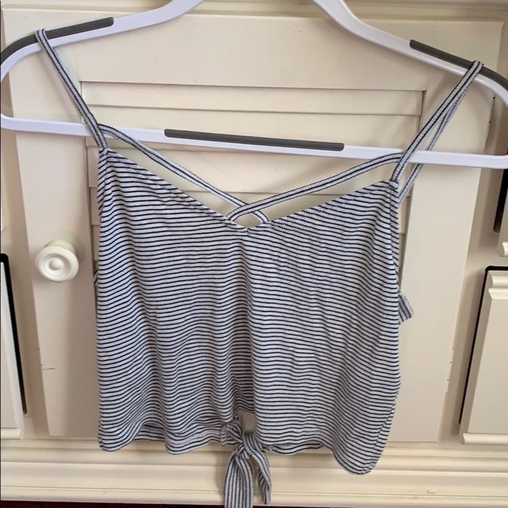 Striped crop top